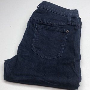 MADE IN CANADA 🇨🇦 SECOND YOGA DARKWASH STRETCH TAPER JEANS 31x32 🇨🇦